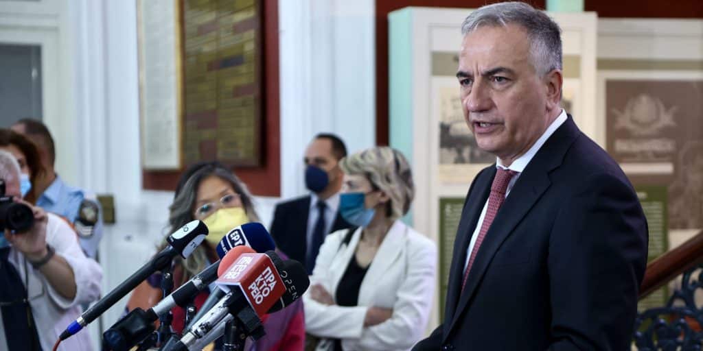 Ο Υφυπουργός Εσωτερικών, αρμόδιος για θέματα Μακεδονίας - Θράκης Σταύρος Καλαφάτης