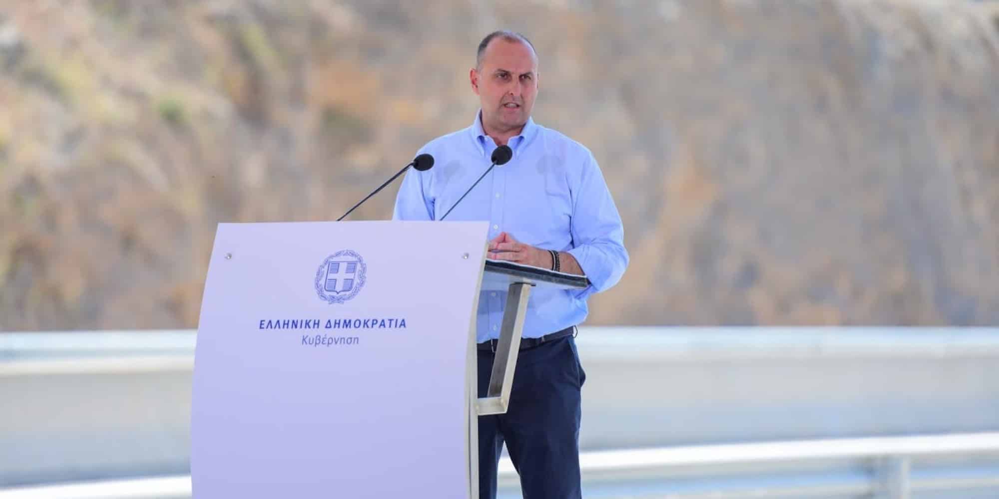 Ο Υφυπουργός Υποδομών και Μεταφορών, αρμόδιος για τις υποδομές, Γιώργος Καραγιάννης