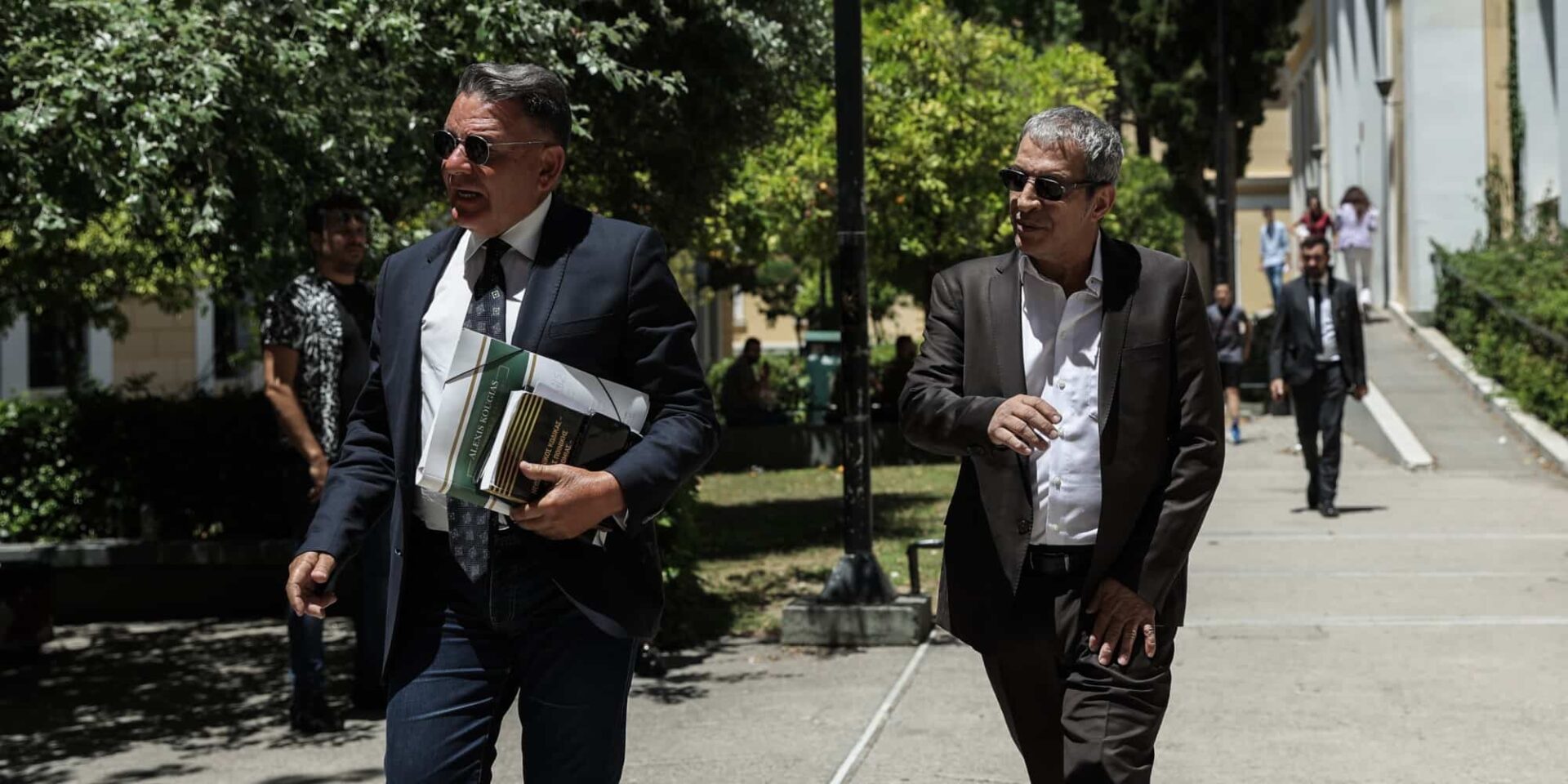 Ο Θέμης Αδαμαντίδης και ο Αλέξης Κούγιας στα δικαστήρια