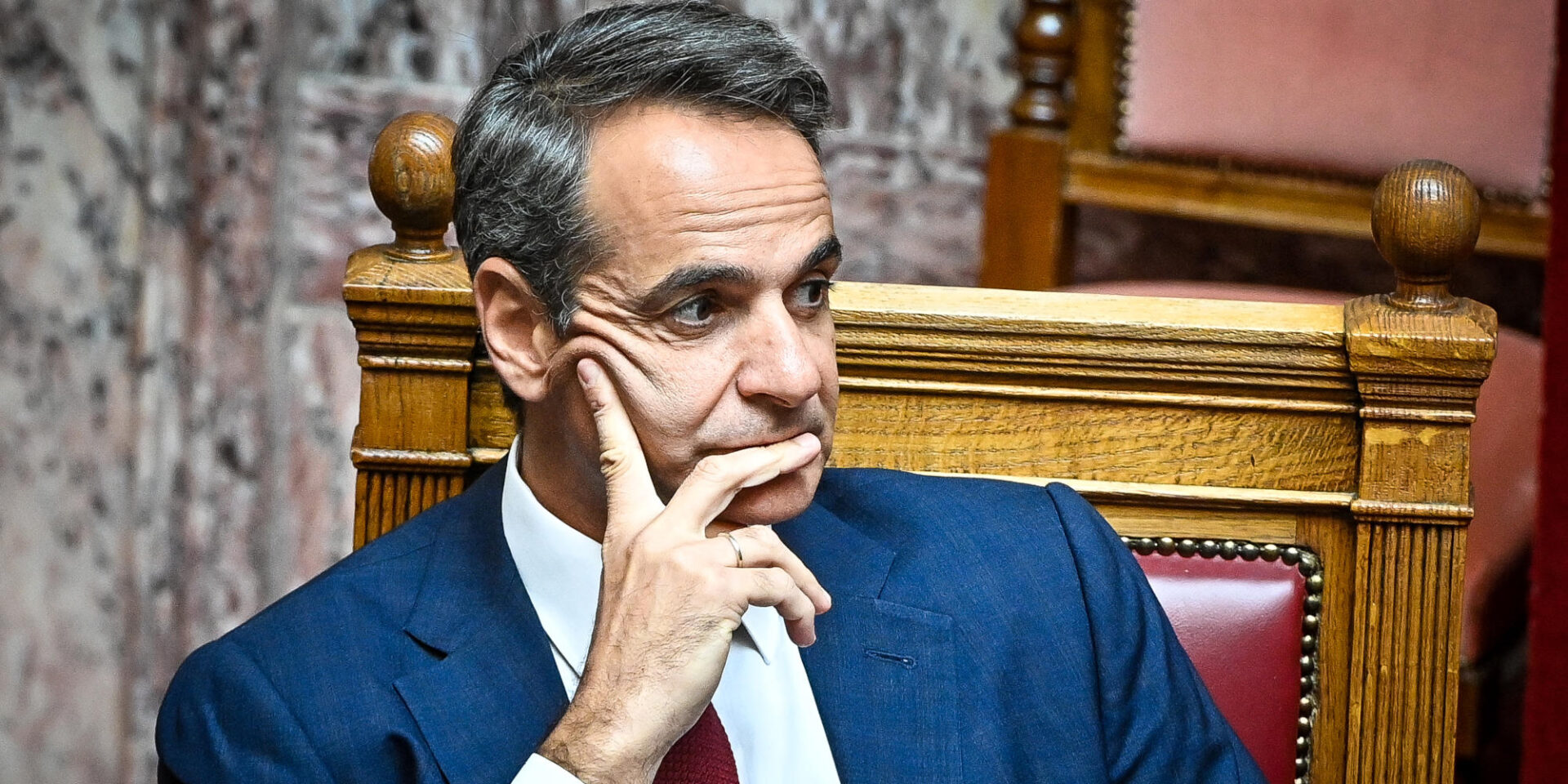 Ο Κυριάκος Μητσοτάκης στη Βουλή