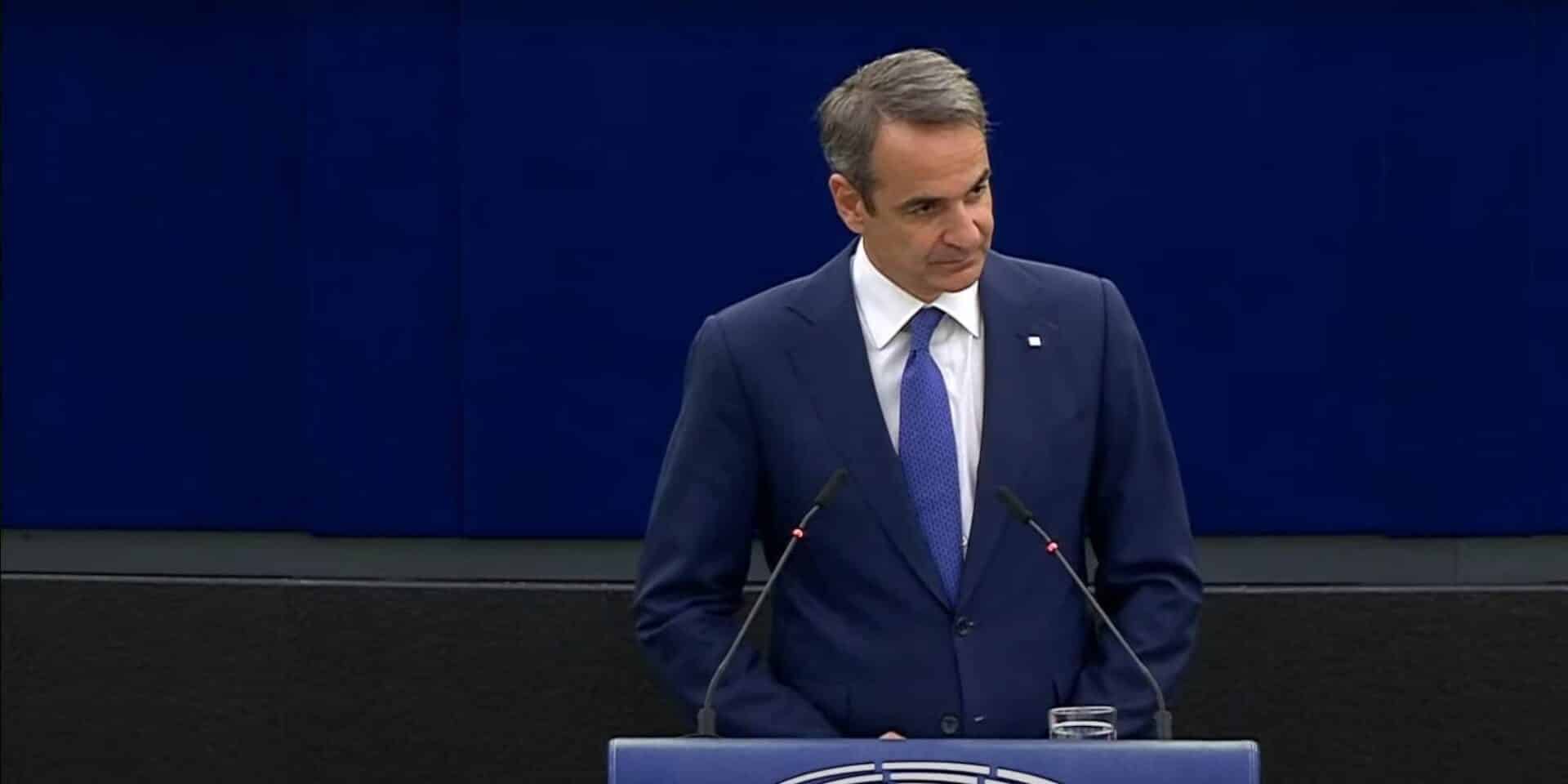Ο Κυριάκος Μητσοτάκης στο Ευρωκοινοβούλιο