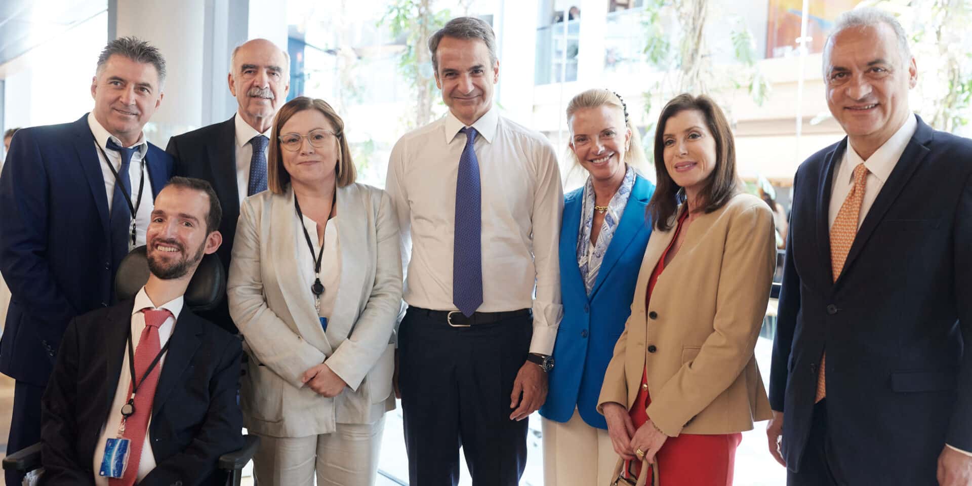 Ο Κυριάκος Μητσοτάκης με τους Ευρωβουλευτές της Νέας Δημοκρατίας