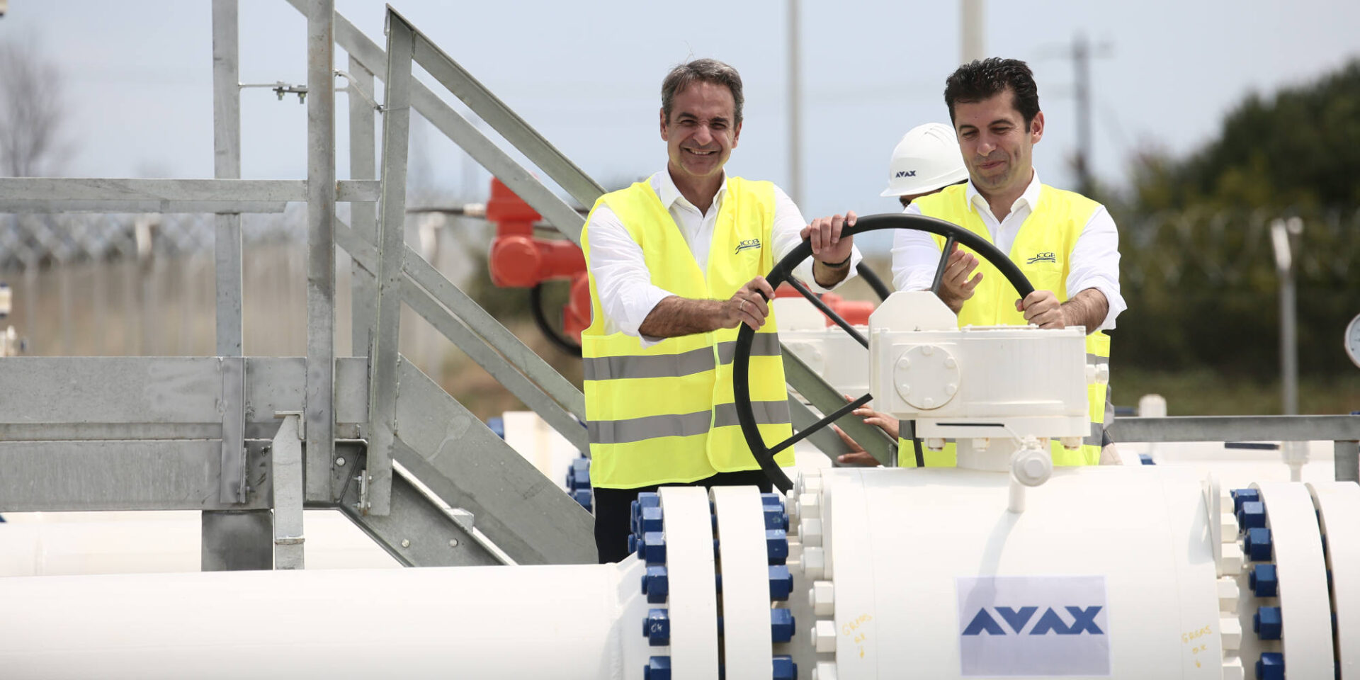 Έθεσαν σε λειτουργία τον αγωγό φυσικού αερίου IGB, ο Κυρ. Μητσοτάκης και ο Βούλγαρος ομόλογος του