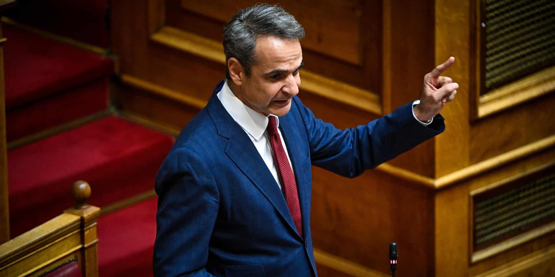 Ο Κυριάκος Μητσοτάκης στη Βουλή