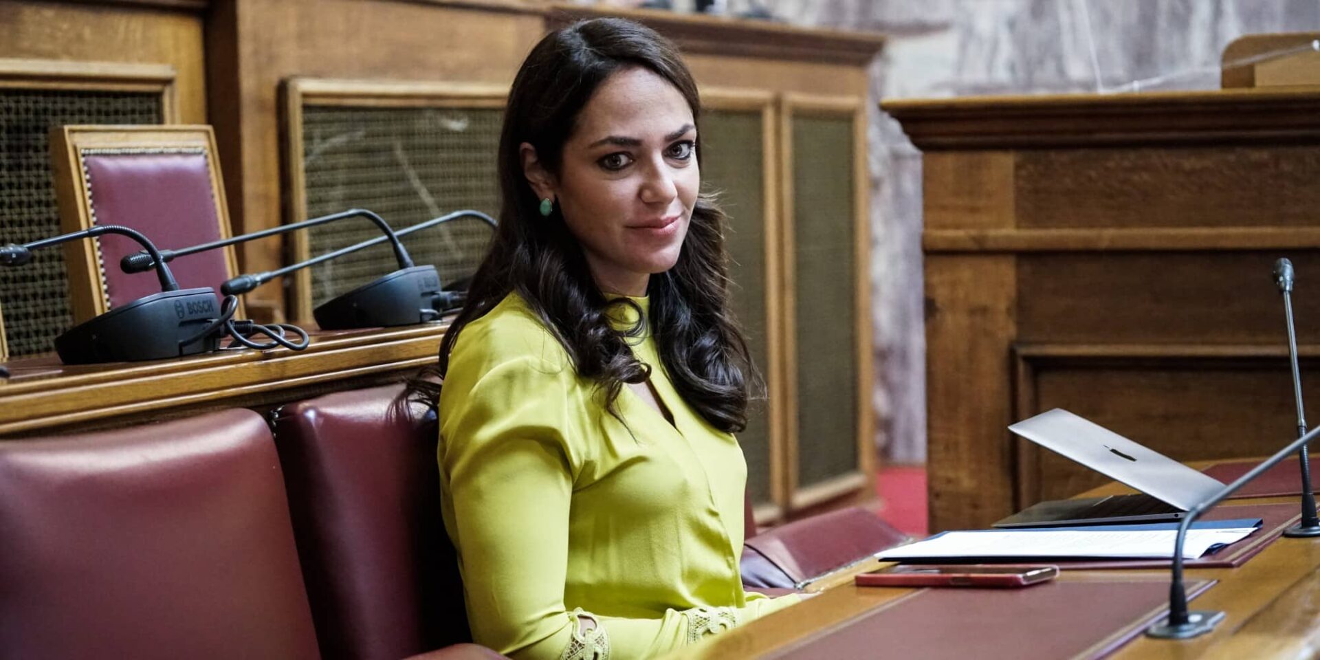 Η υφυπουργός Πρόνοιας και Κοινωνικής Αλληλεγγύης, Δόμνα Μιχαηλίδου
