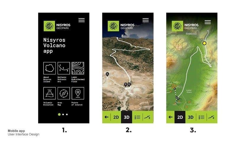 Η πρωτότυπη offline ψηφιακή εφαρμογή (Νisyros Volcano app) Νίσυρος