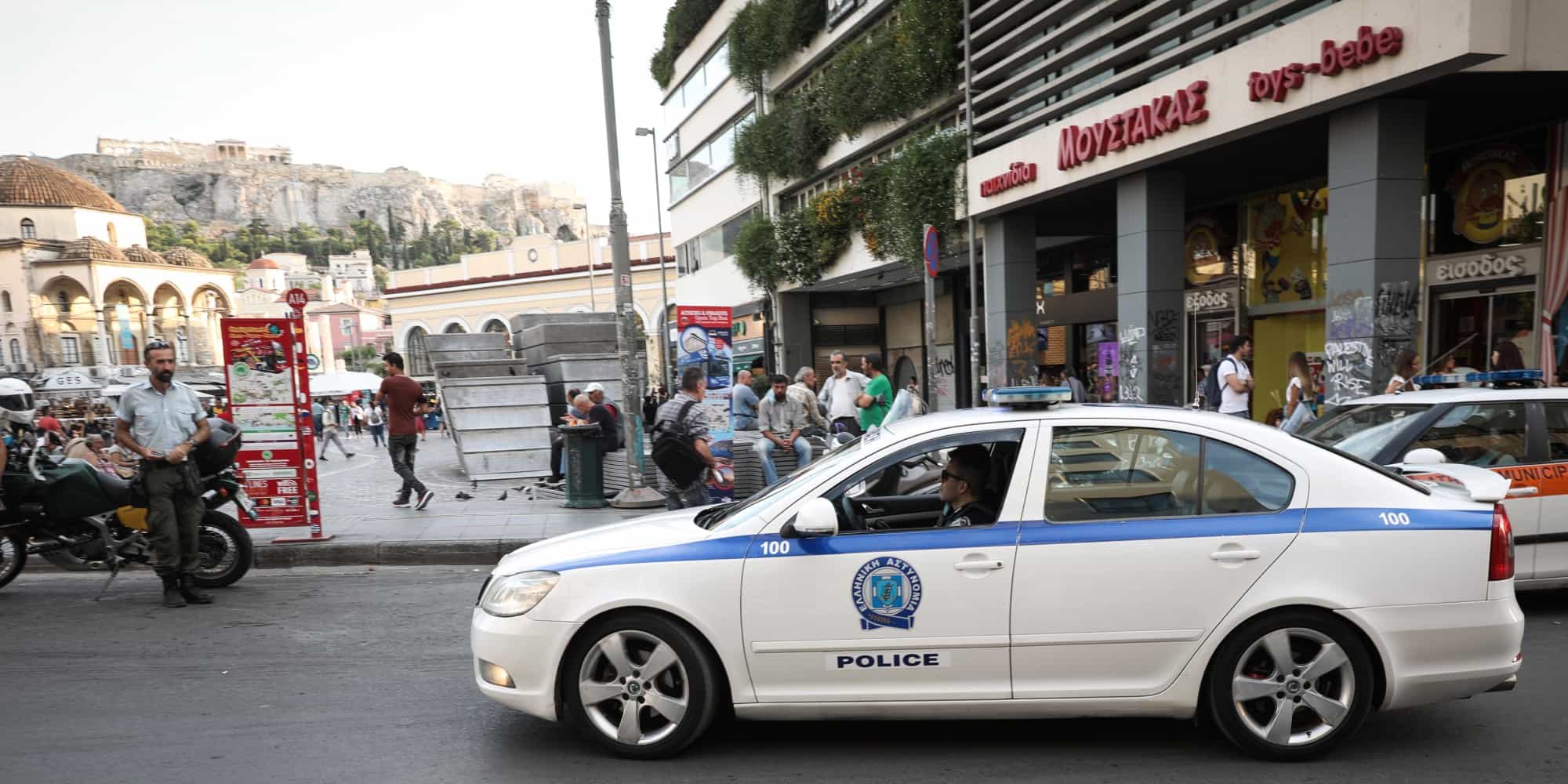 Περιπολικό της Αστυνομίας στο Μοναστηράκι