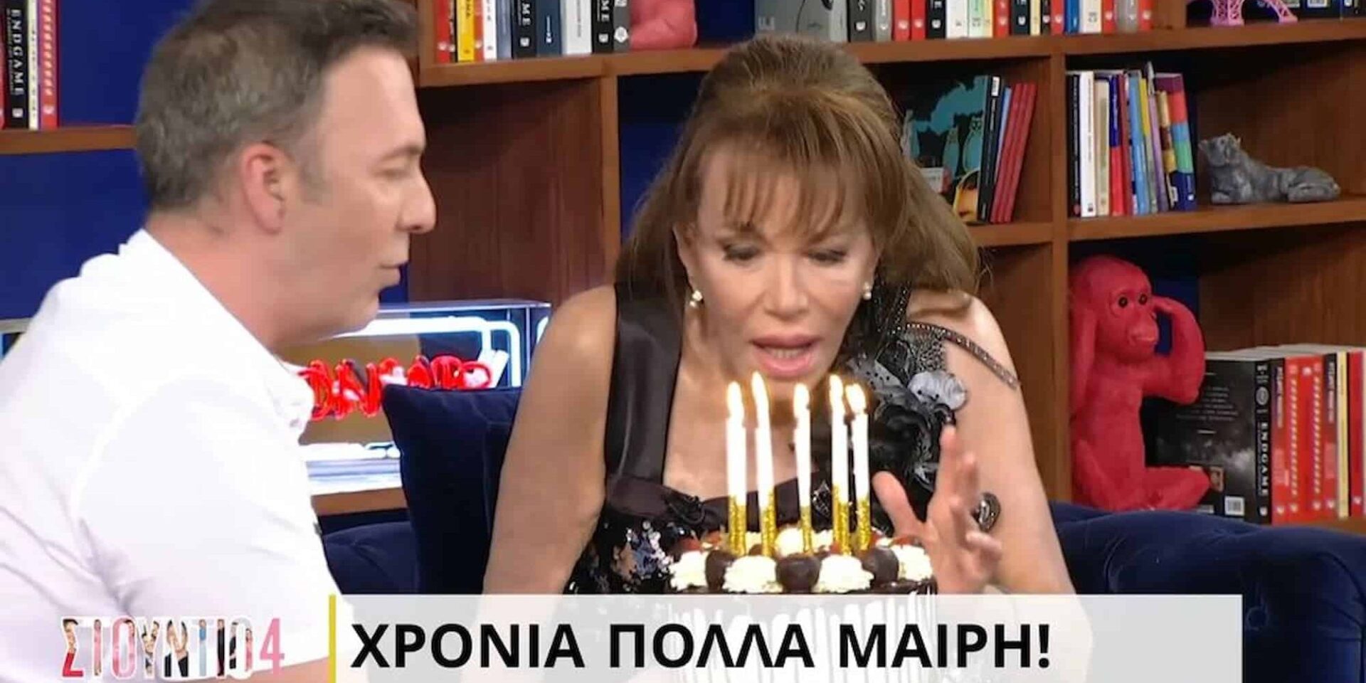 Η Μαίρη Χρονοπούλου στο Στούντιο 4 της ΕΡΤ