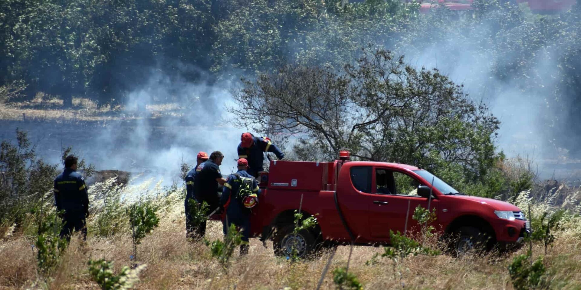 Εικόνα από την Πυροσβεστική σε φωτιά στο Άργος