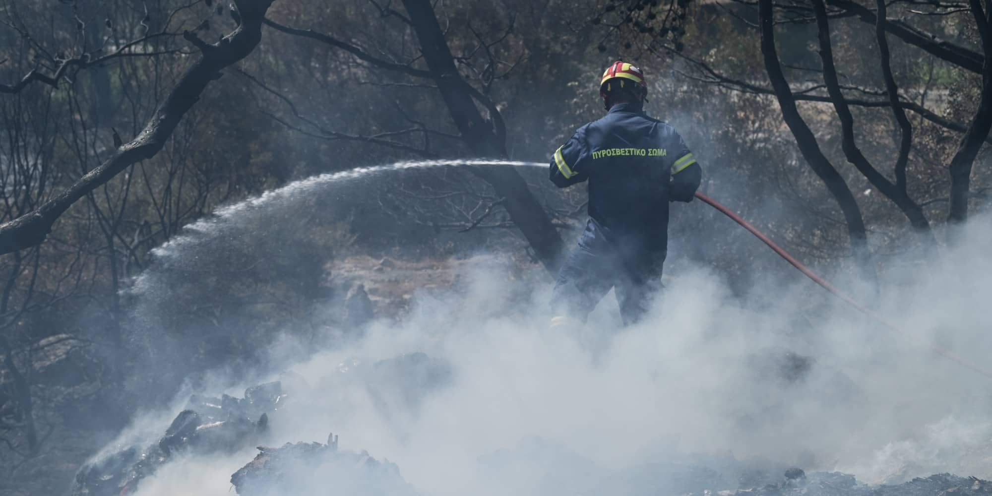 Πυροσβέστης στη φωτιά στο Πόρτο Γερμενό - Πυρκαγιές
