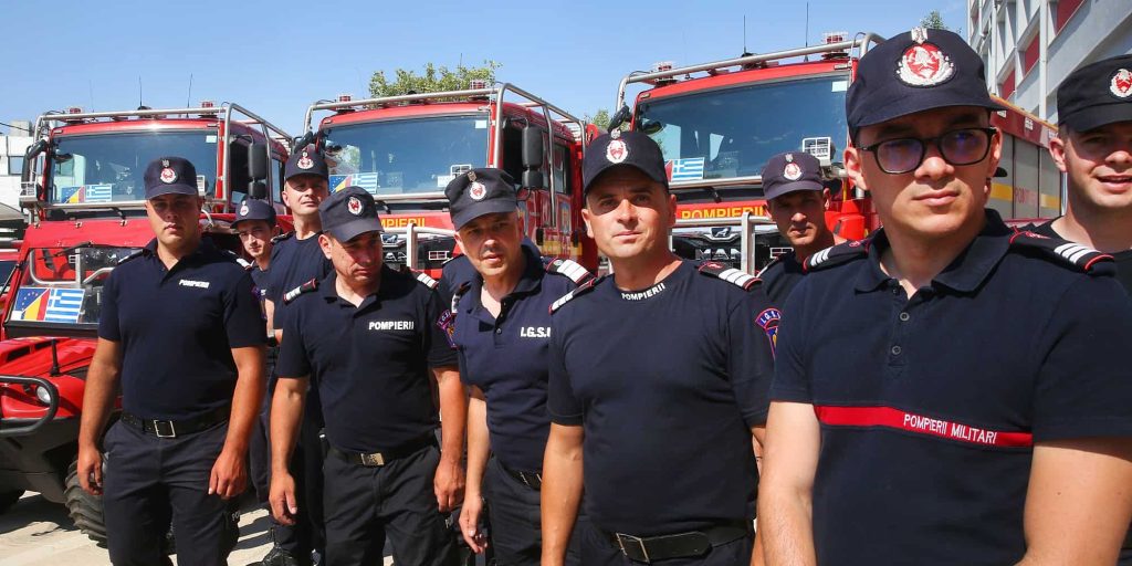 Οι Ρουμάνοι πυροσβέστες στην Ελλάδα