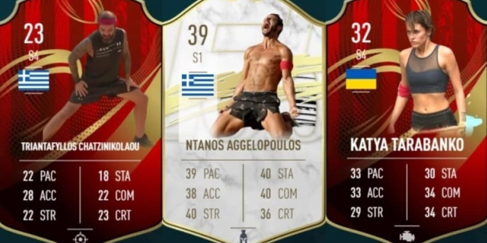 Survivor σε κάρτες αλά FIFA