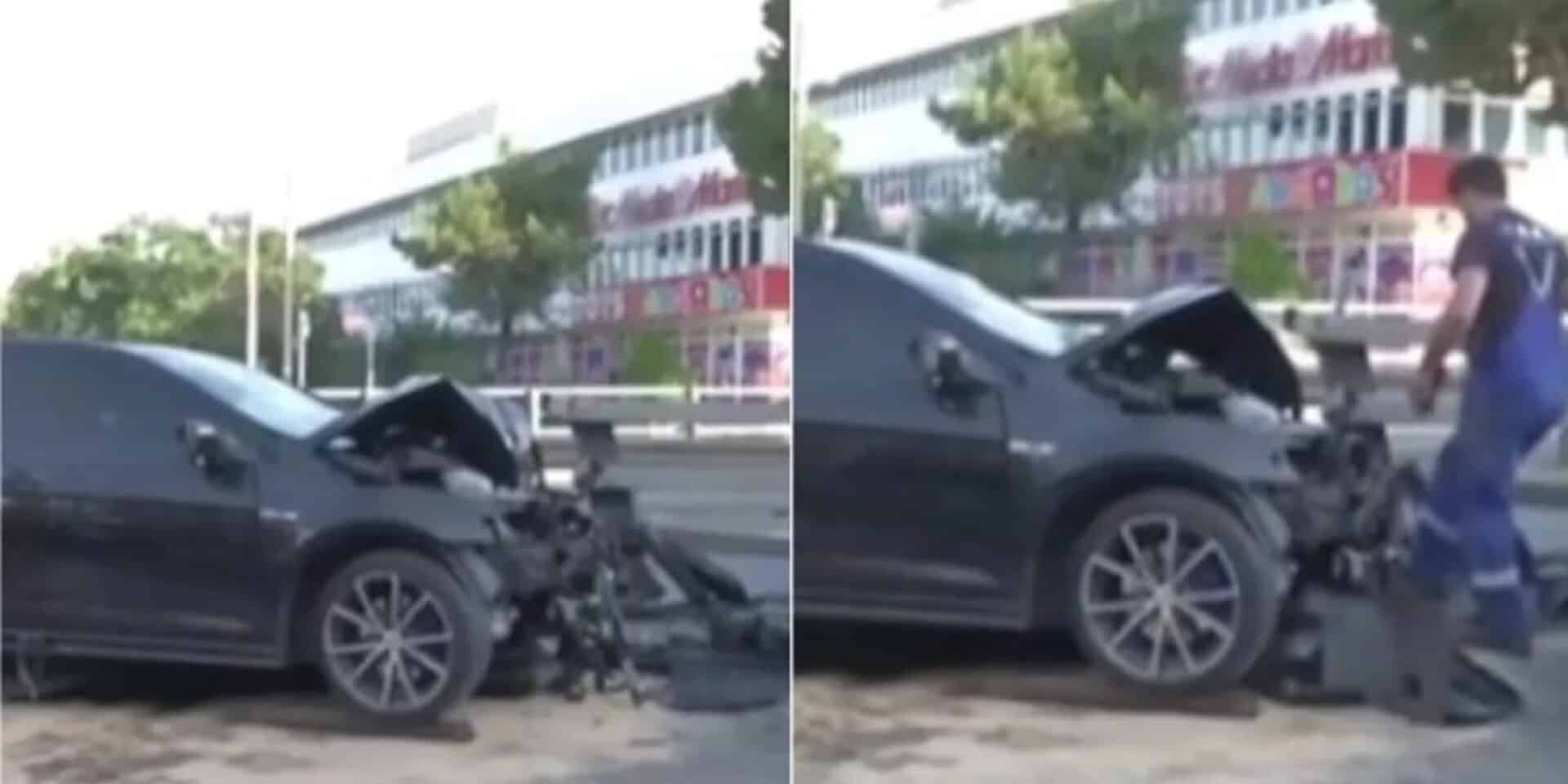 Τροχαίο ατύχημα στη Λεωφόρο Κηφισίας στο Μαρούσι