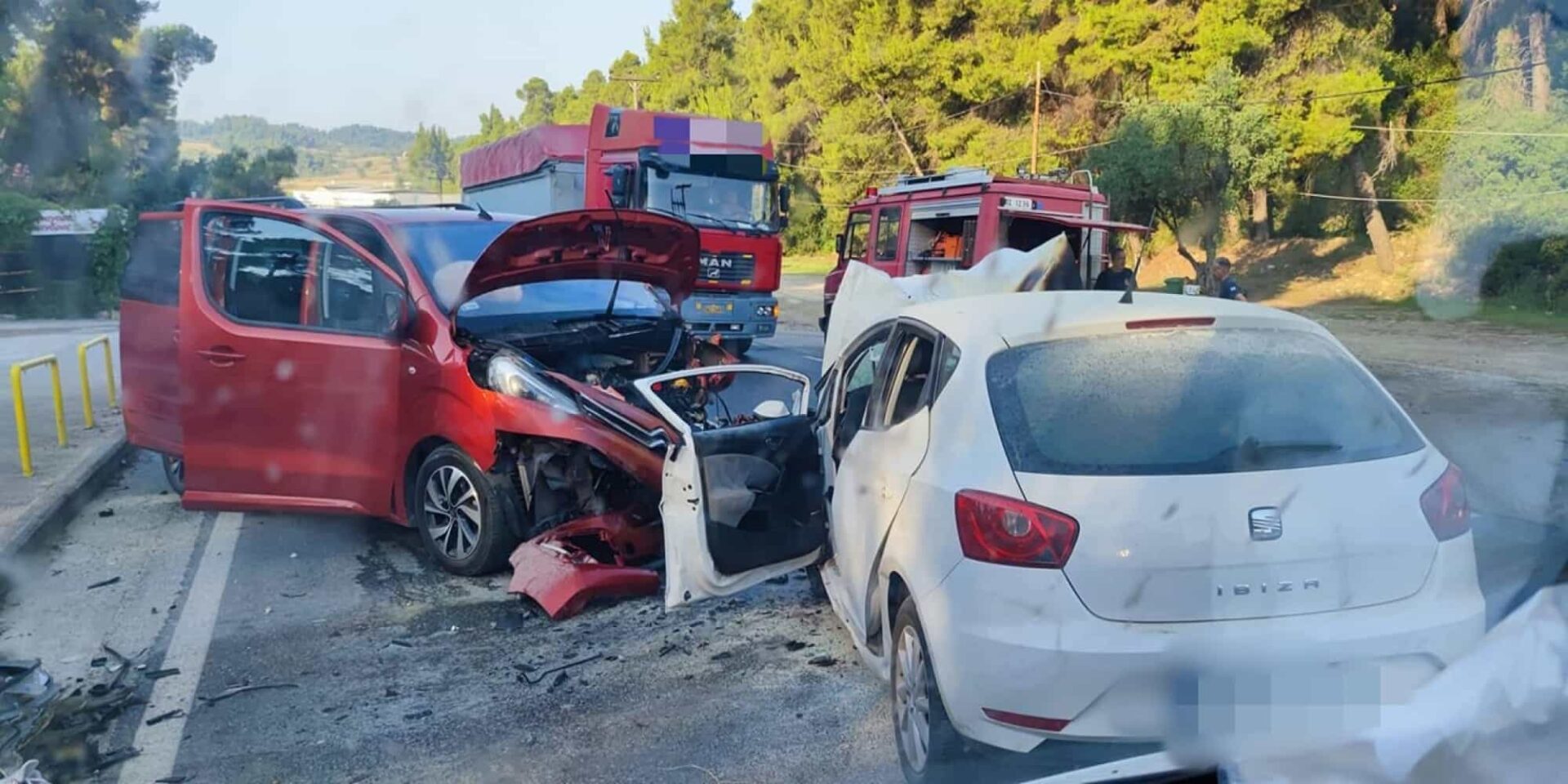 Τροχαίο δυστύχημα στη Χαλκιδική