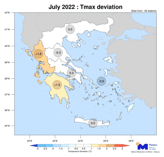 Ο δεύτερος πιο θερμός Ιούλιος για τη Δυτική Ελλάδα από το 2010 