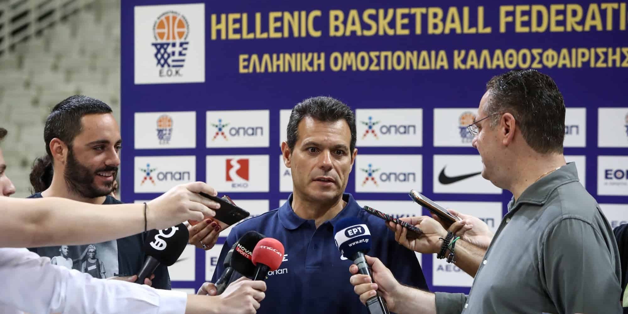 Ο Δημήτρης Ιτούδης στη media day της εθνικής μπάσκετ