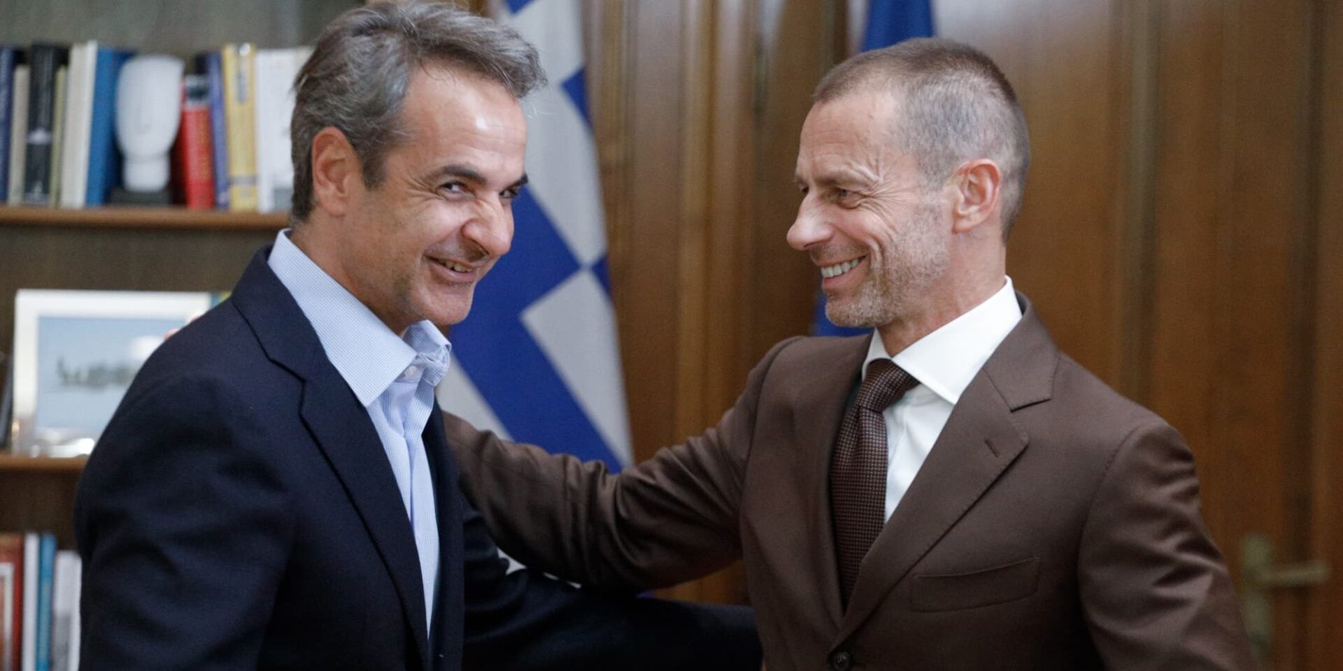 Ο Κυριάκος Μητσοτάκης με τον Αλεξάντερ Τσέφεριν