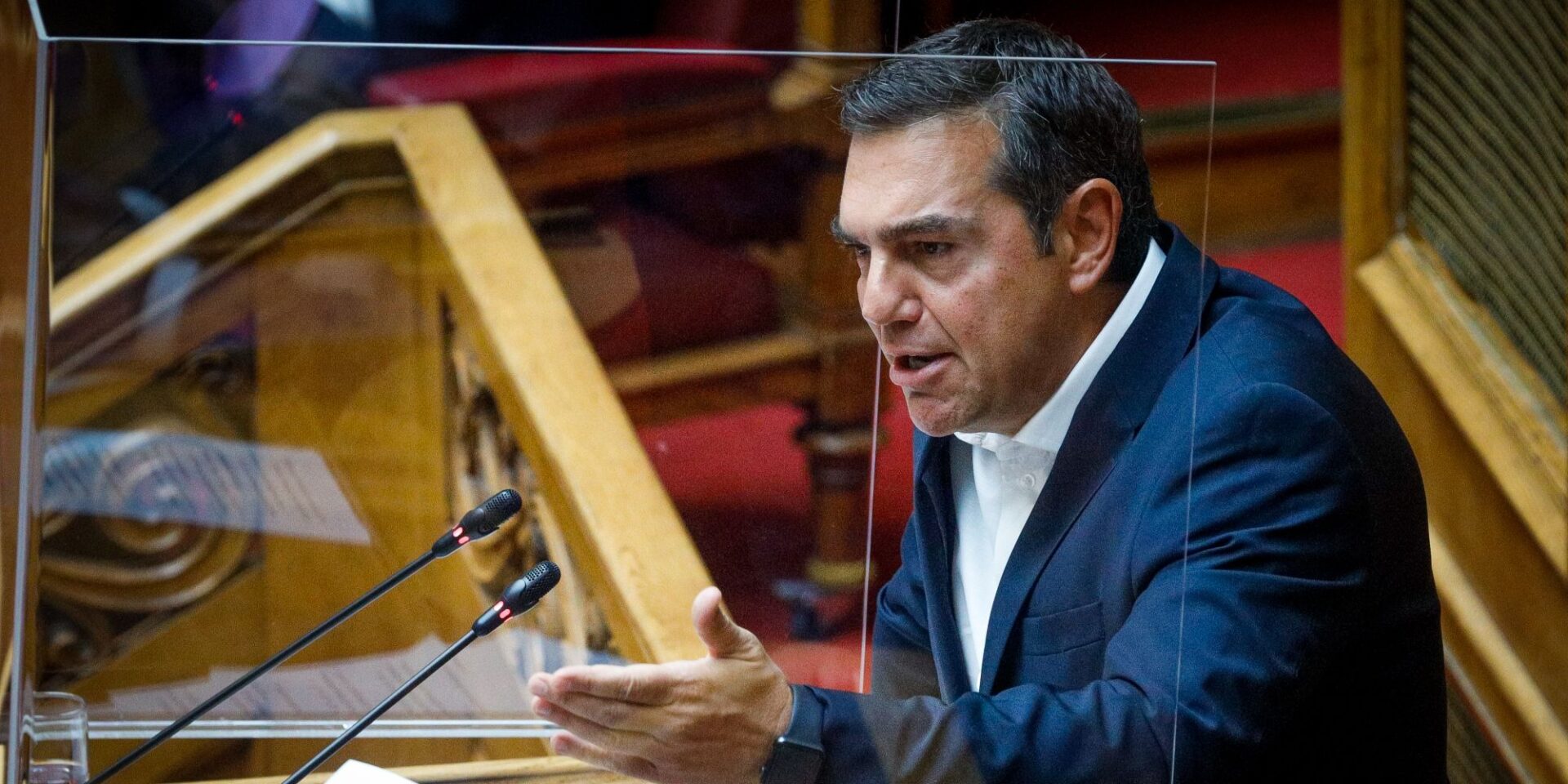 Ο Αλέξης Τσίπρας στην Ολομέλεια της Βουλής