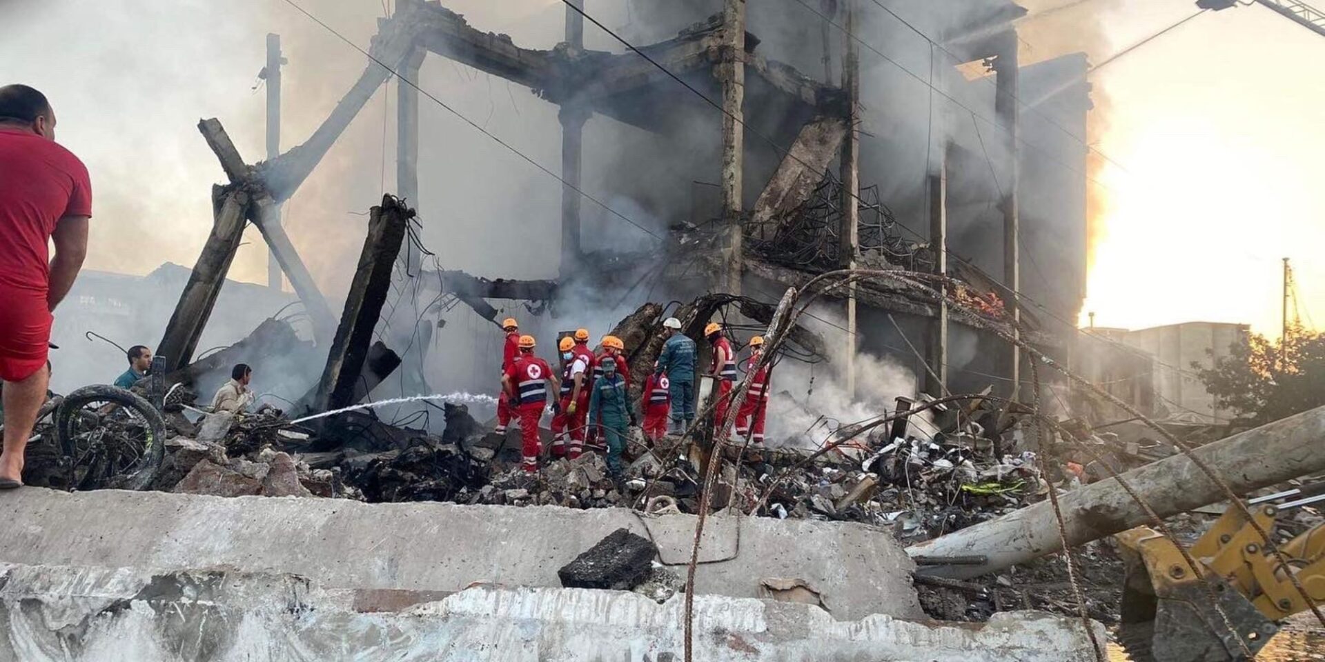 Εικόνα από το σημείο που έγινε η έκρηξη