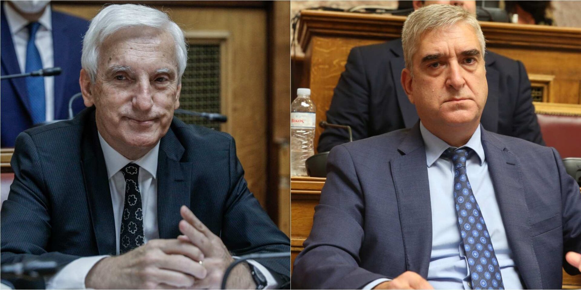 Ο νυν διοικητής της ΕΥΠ Θεμιστοκλής Δεμίρης, ο τέως και πρώην διοικητές της ΕΥΠ Παναγιώτης Κοντολέων
