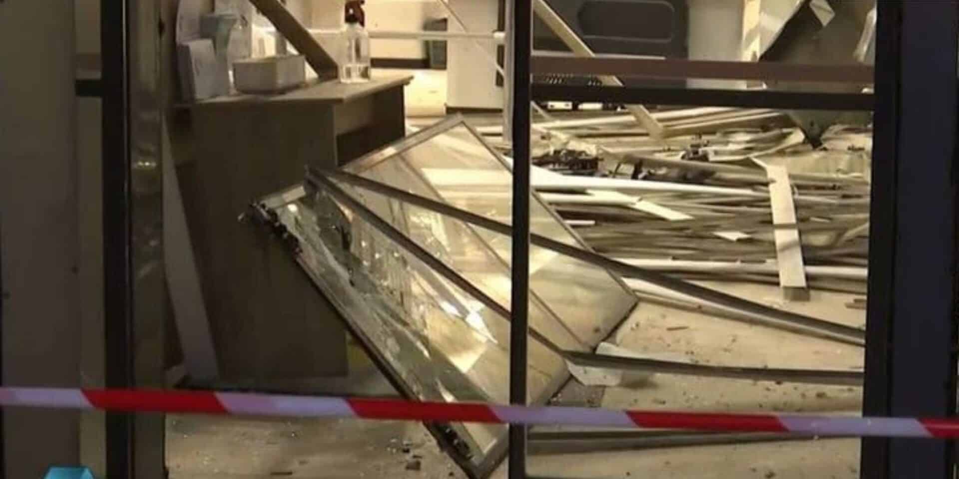 Εικόνα από τις ζημιές της έκρηξης
