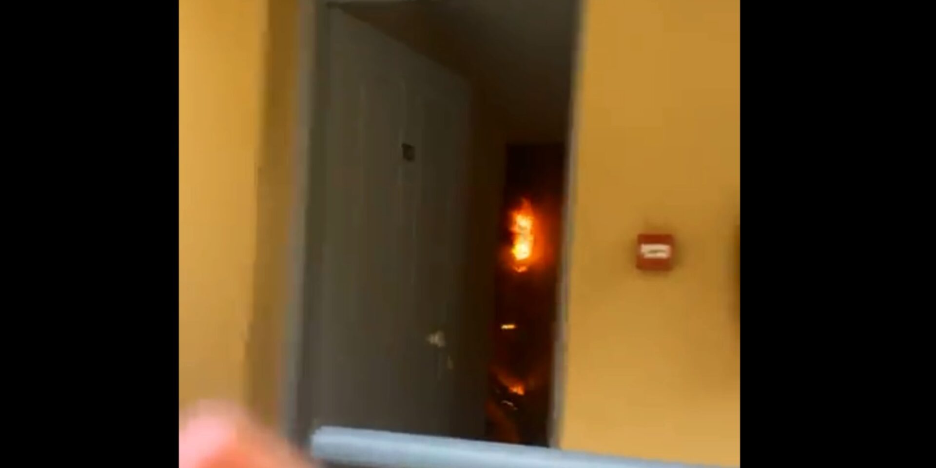 Εικόνα από τη φωτιά στο κλιματιστικό