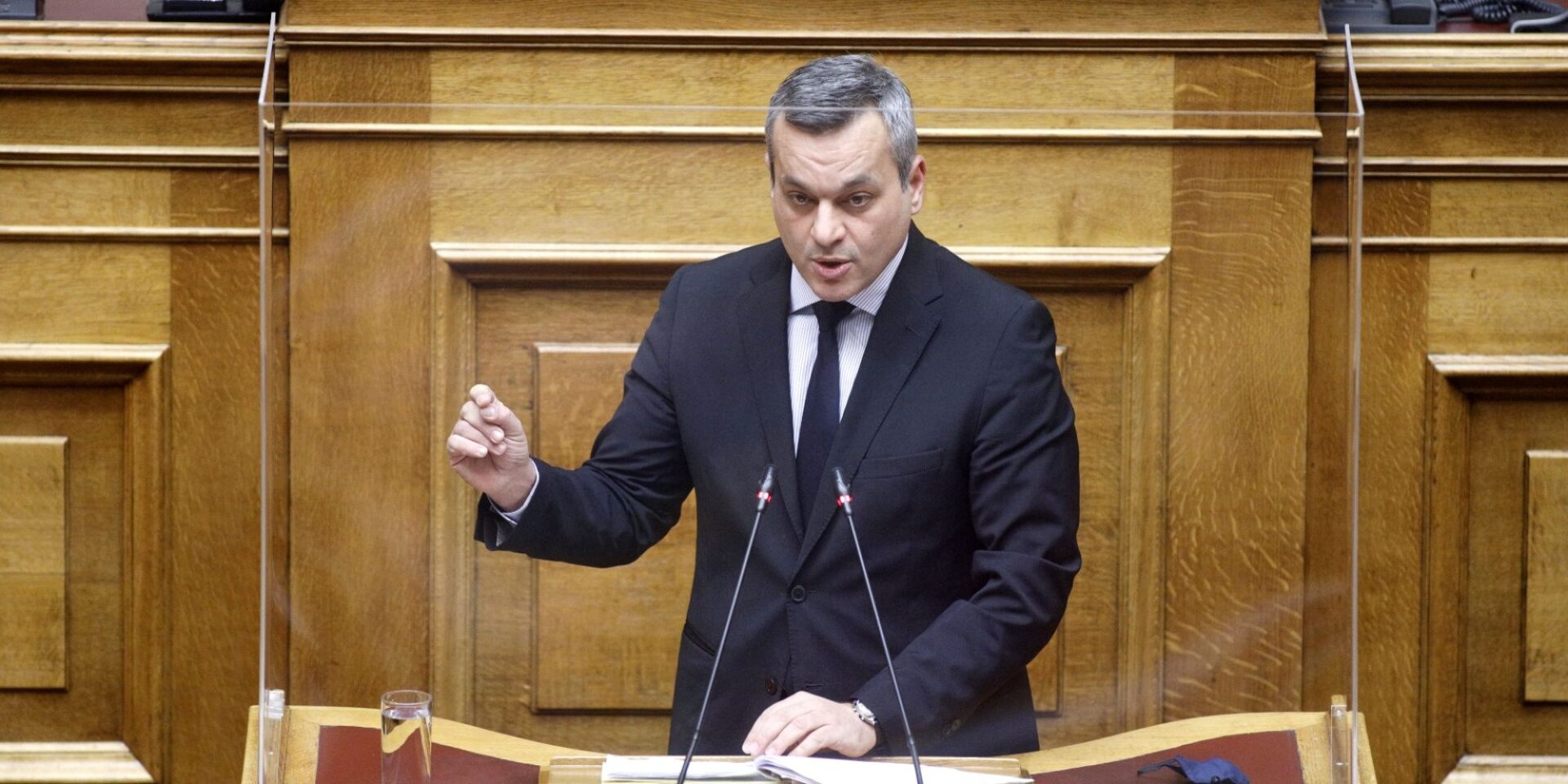 Ο Χάρης Μαμουλάκης στην Ολομέλεια της Βουλής