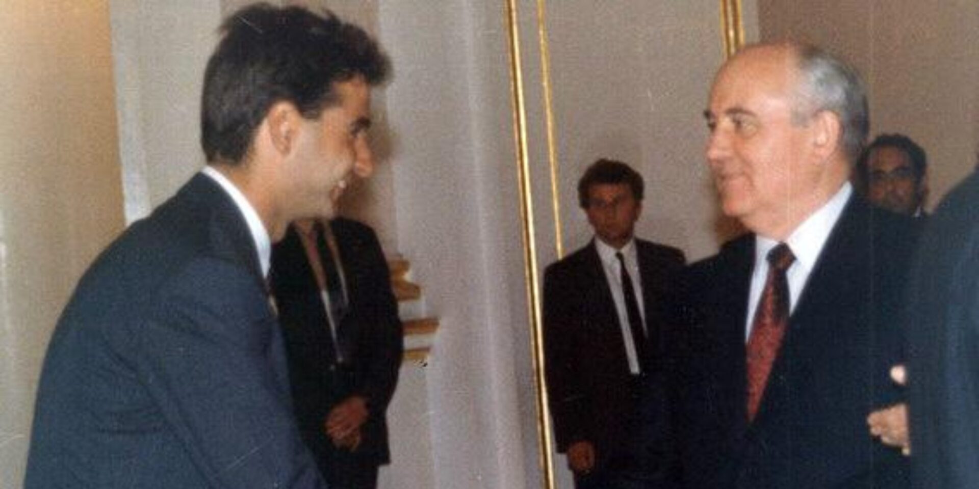 Κυριάκος Μητσοτάκης και Μιχαήλ Γκορμπατσώφ