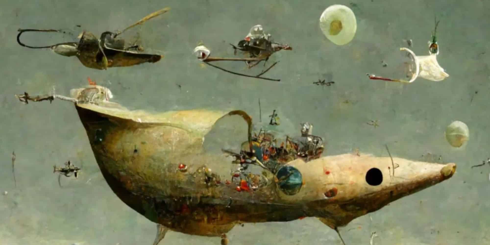 Διαστημόπλοια έχουν ενσωματωθεί σε πίνακες διάσημων ζωγράφων