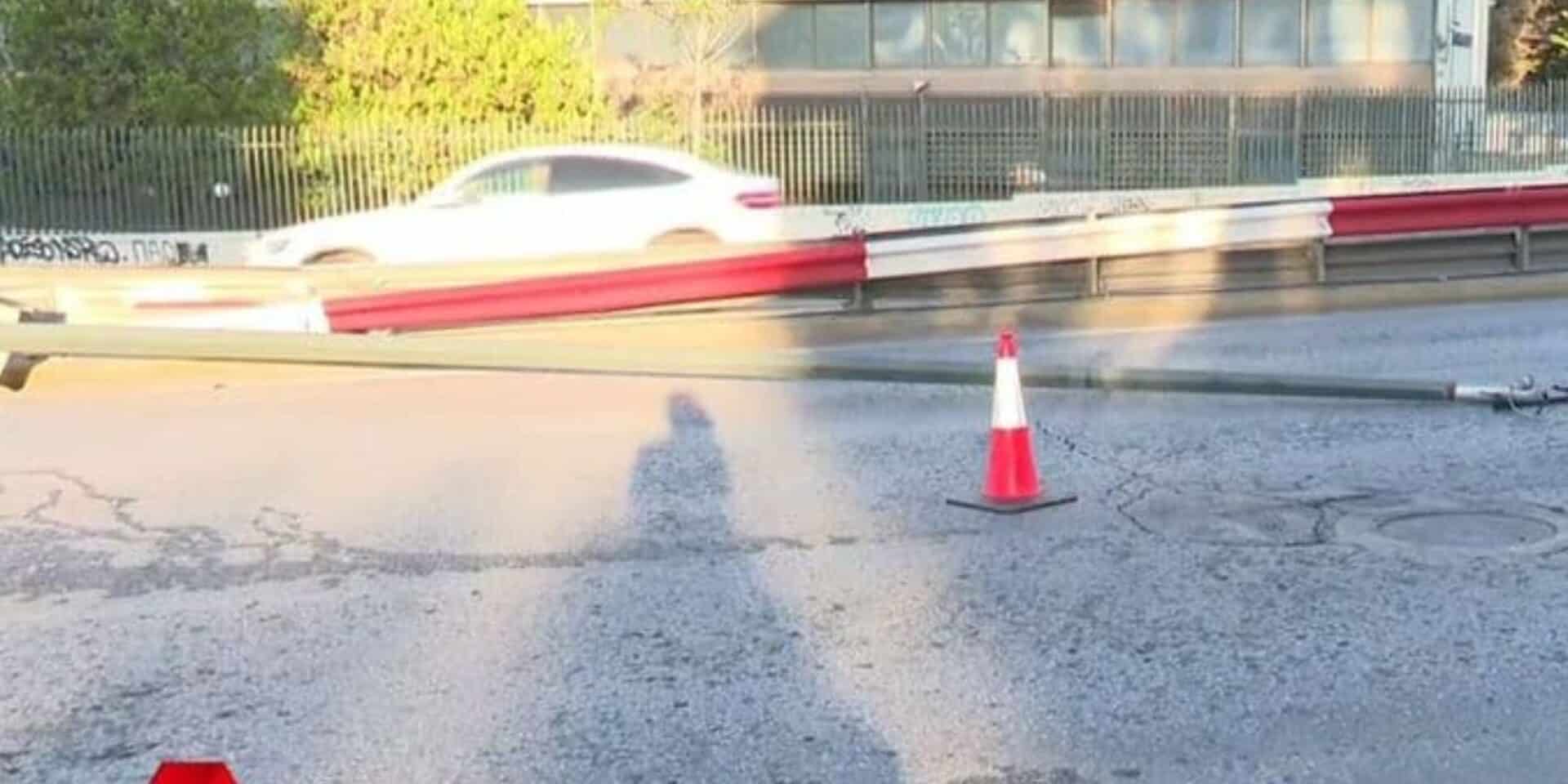Εικόνα από το τροχαίο στο Μαρούσι