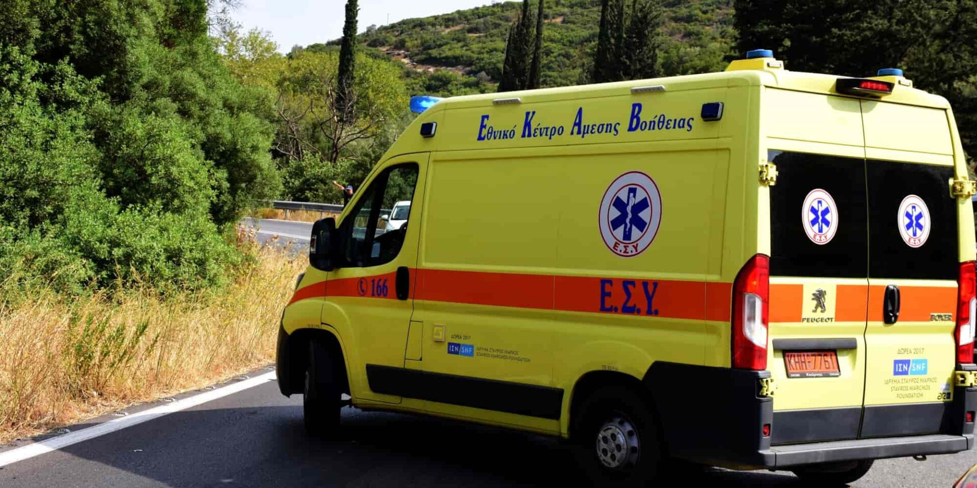 Ένα ασθενοφόρο του ΕΚΑΒ