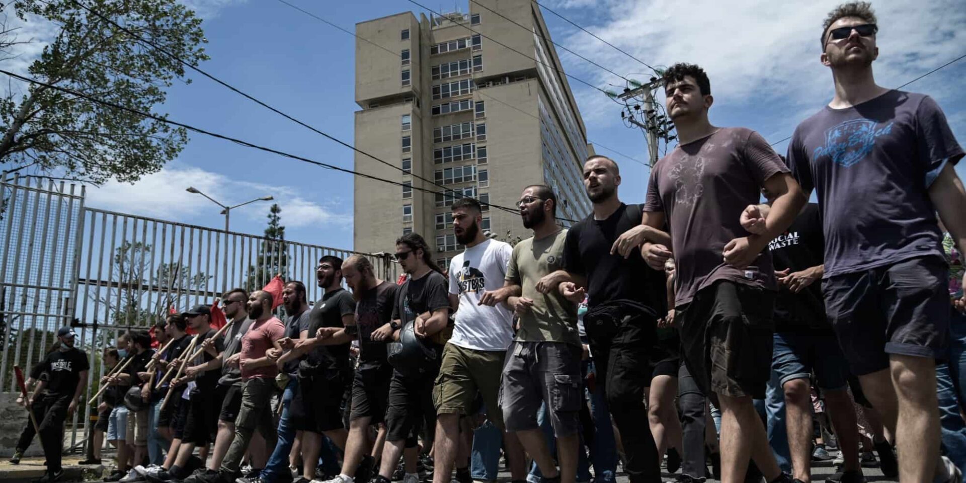Φοιτητές σε πορεία διαμαρτυρίας