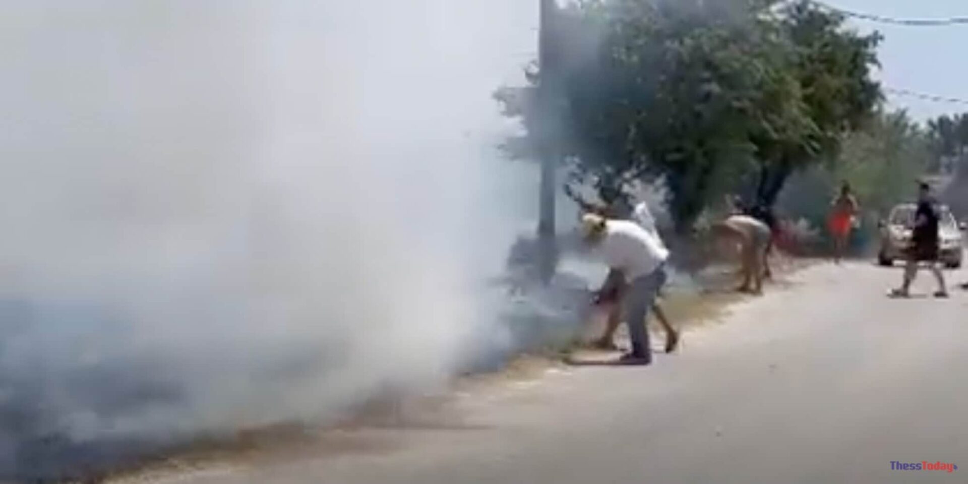 Φωτιά στη Χαλκιδική καίει κοντά σε σπίτια