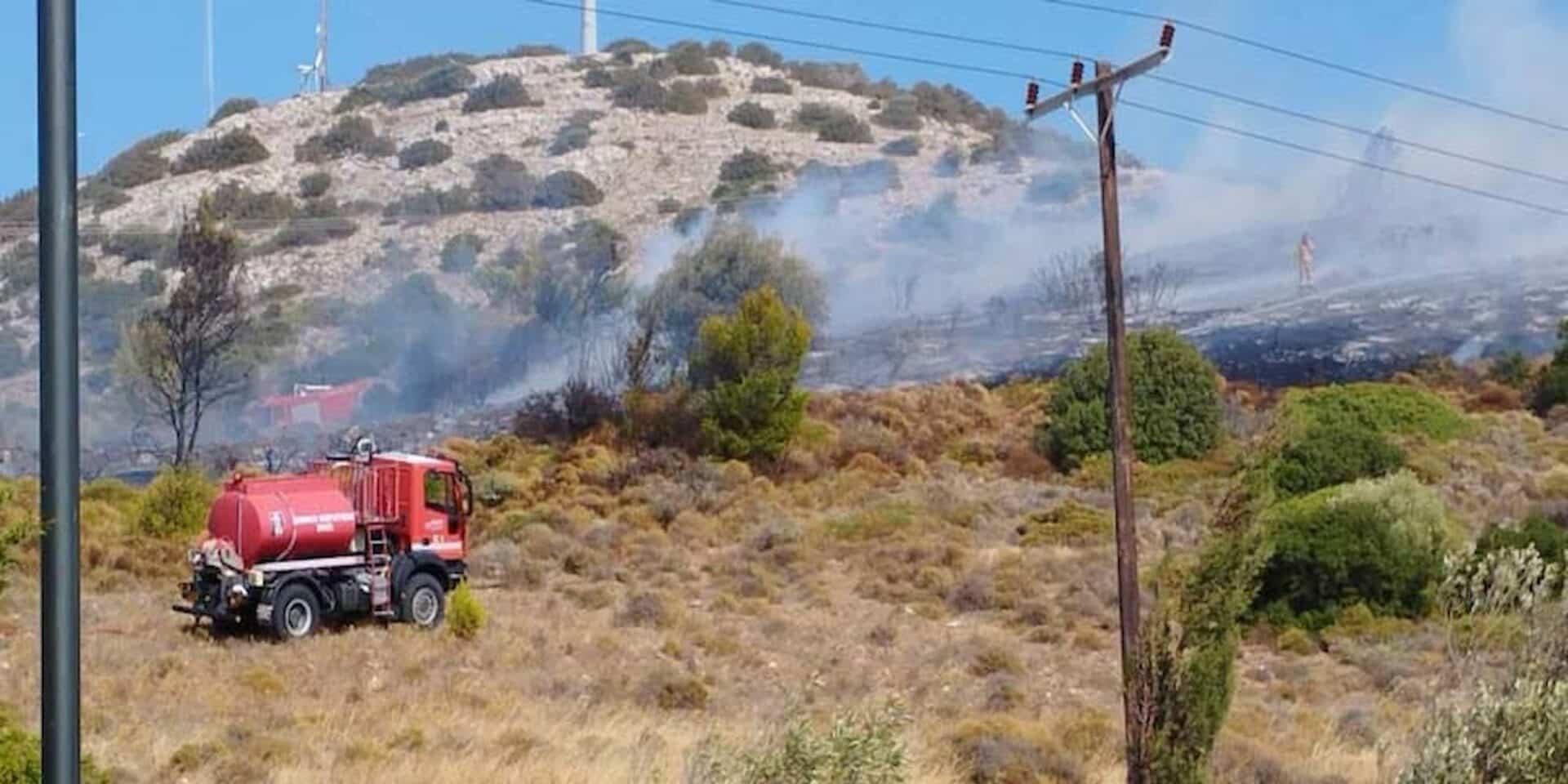 Φωτιά στο Λαύριο