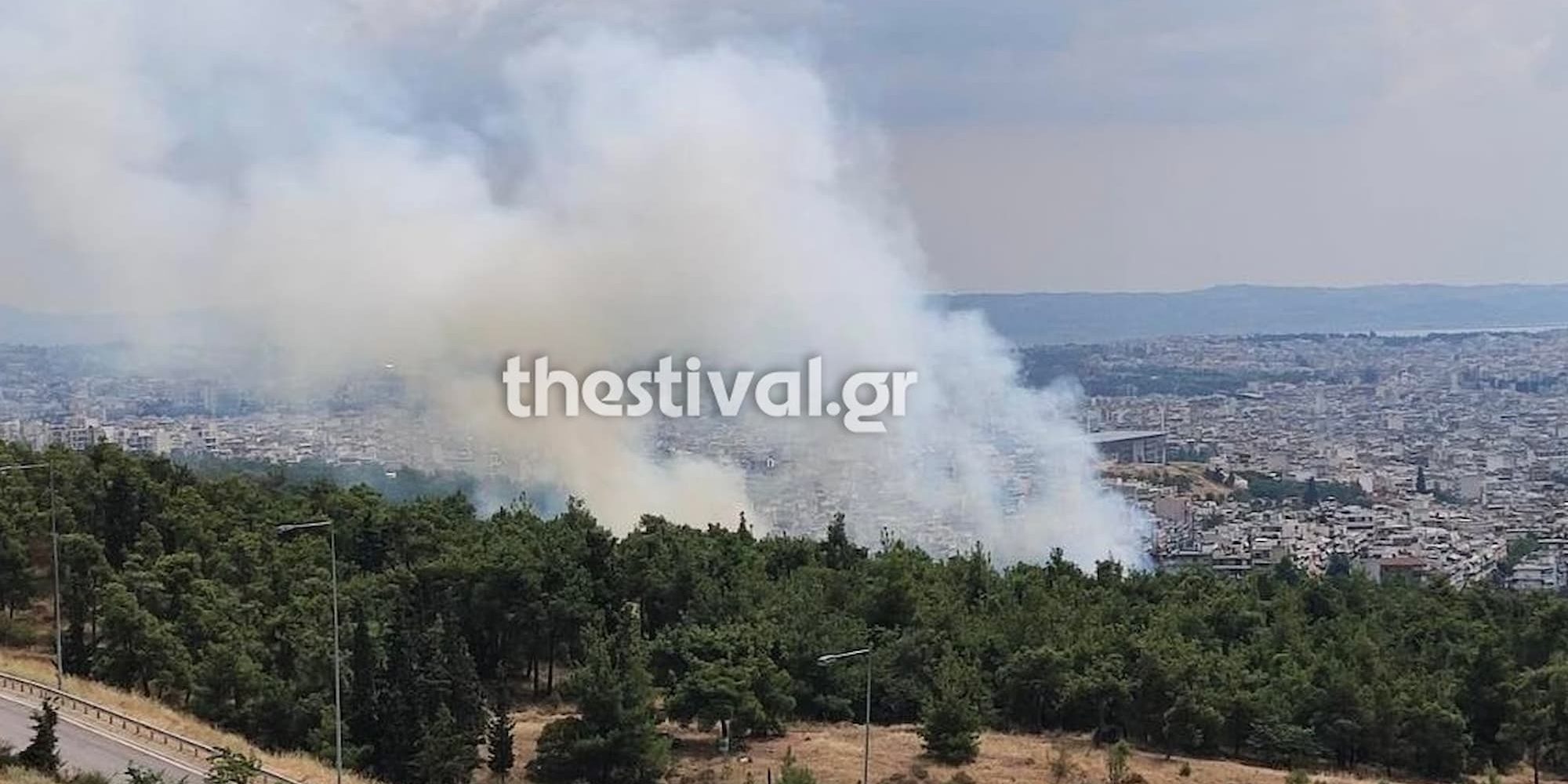 Φωτιά στο Σέιχ Σου στη Θεσσαλονίκη