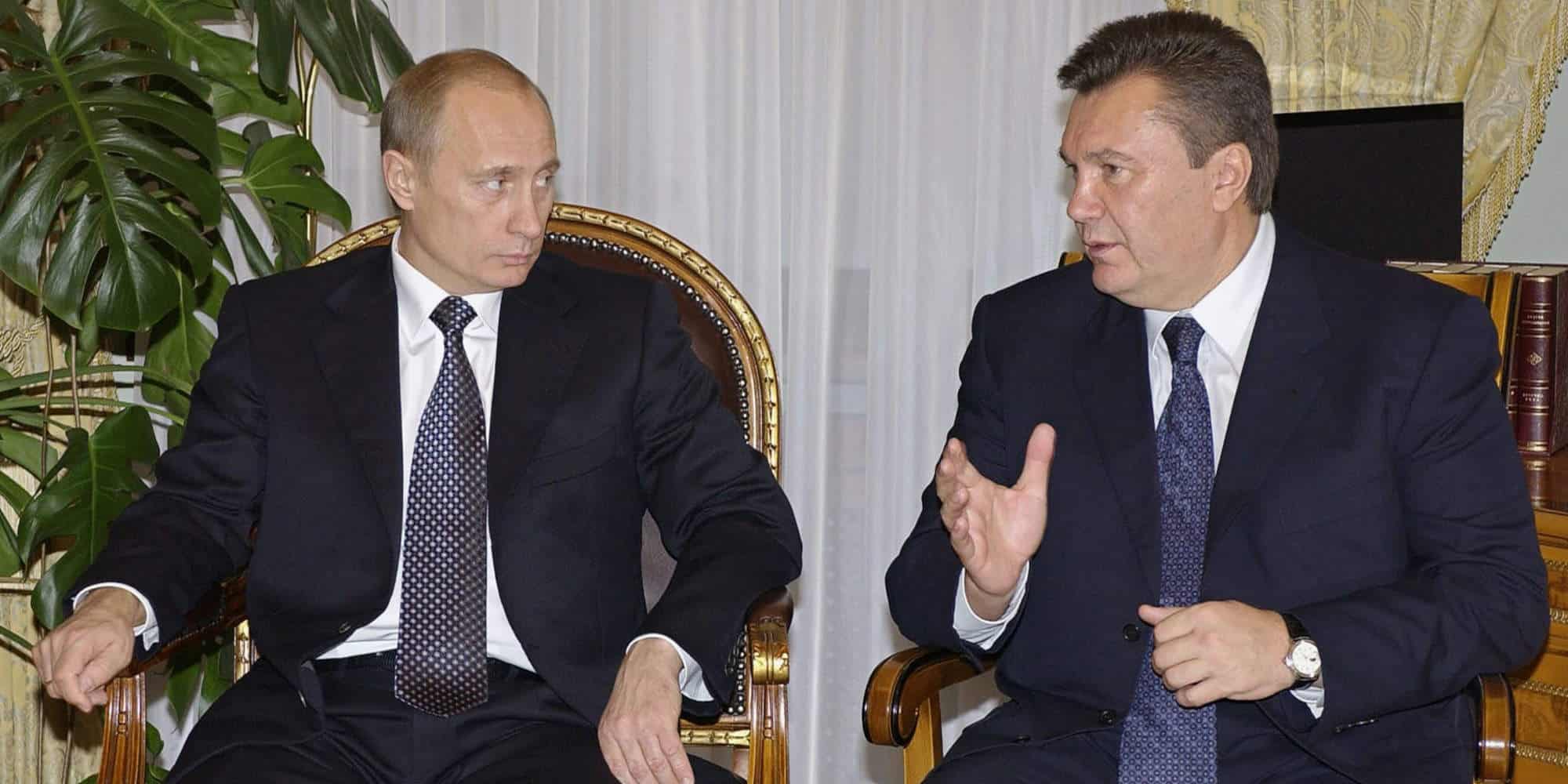 Παλιότερη συνάντηση του Βλαντιμίρ Πούτιν με τον τότε πρωθυπουργό της Ουκρανίας, Βίκτορ Γιαννούκοβιτς