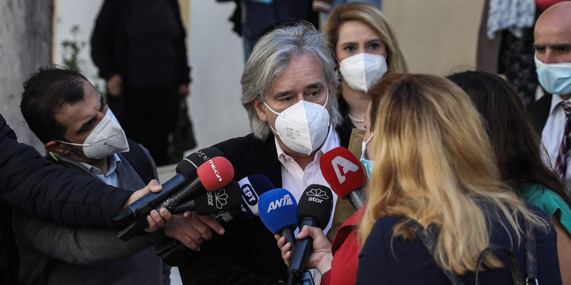 Ο Ανδρέας Ηλιάδης μετά την κατάθεσή του για την υπόθεση της Τζωρτζίνας