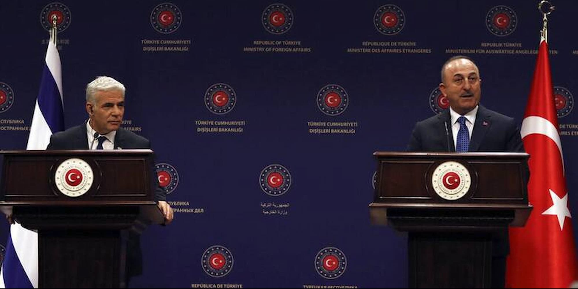 Ο πρωθυπουργός του Ισραήλ με τον Υπουργό Εξωτερικών της Τουρκίας