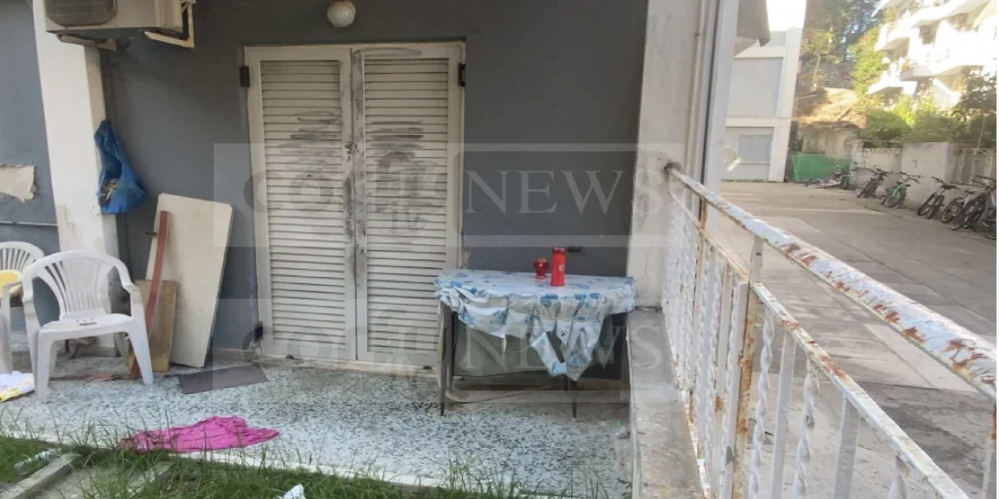 To σπίτι όπου βρέθηκε στραγγαλισμένη η ηλικιωμένη στην Κέρκυρα