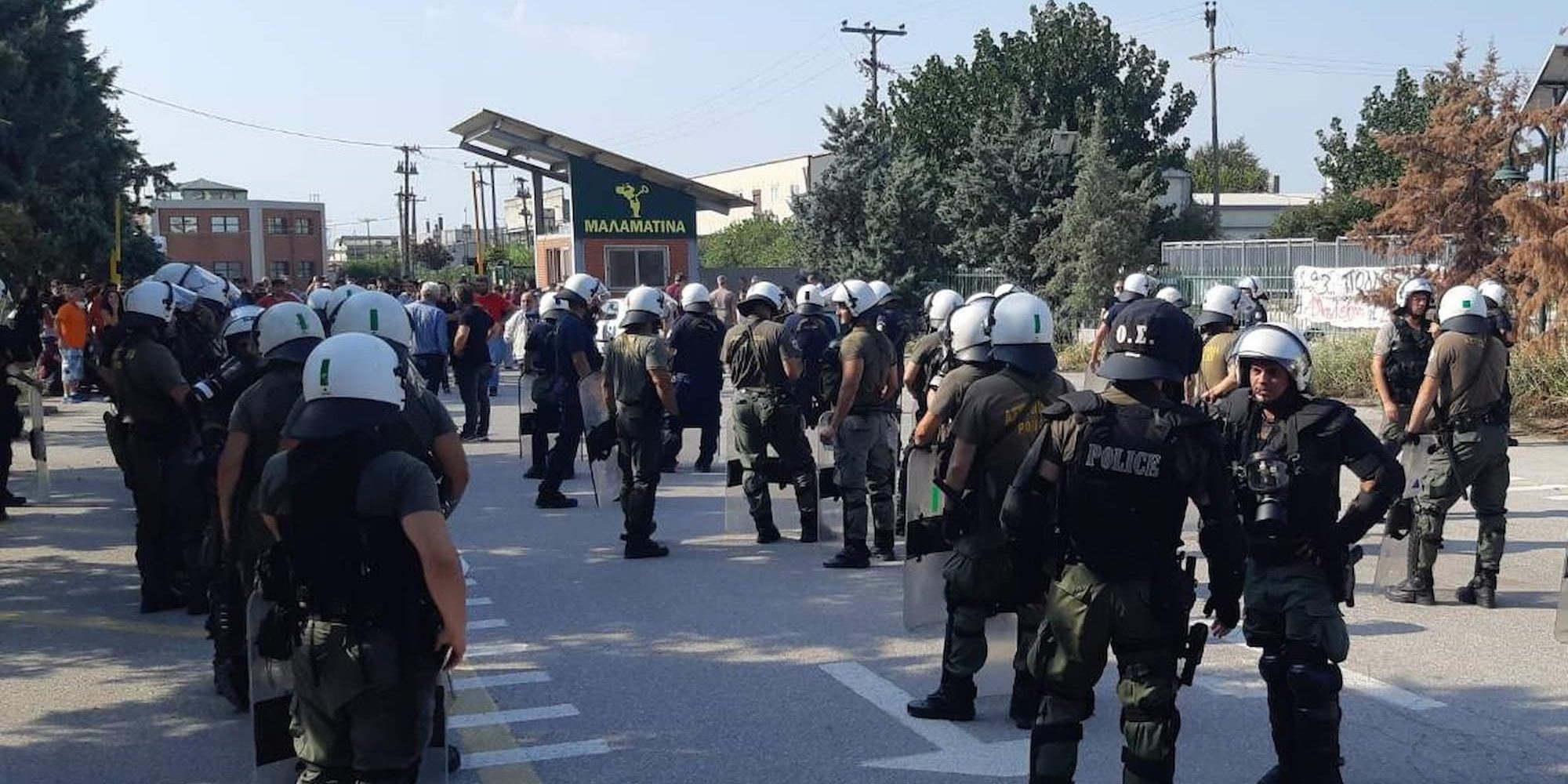 Αστυνομικοί στην Μαλαματίνα στη Θεσσαλονίκη