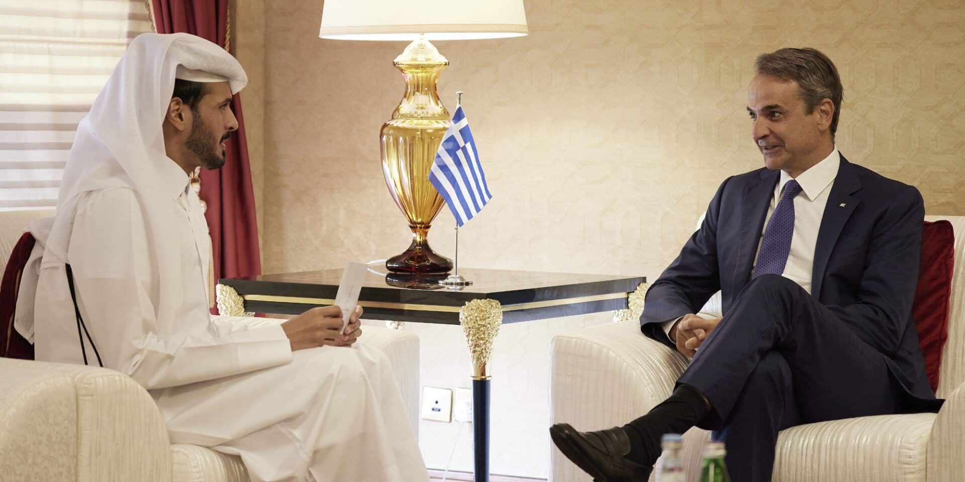 Ο Κυριάκος Μητσοτάκης στο Κατάρ