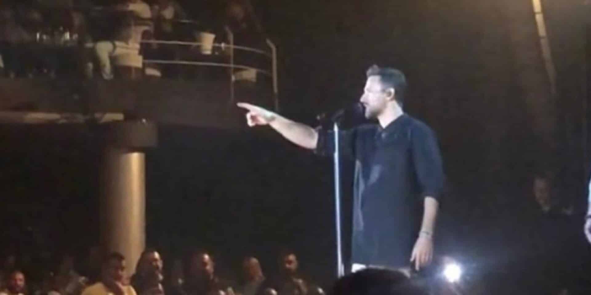 Ο Νίκος Βέρτης τη στιγμή που εκνευρίζεται με την Αστυνομία