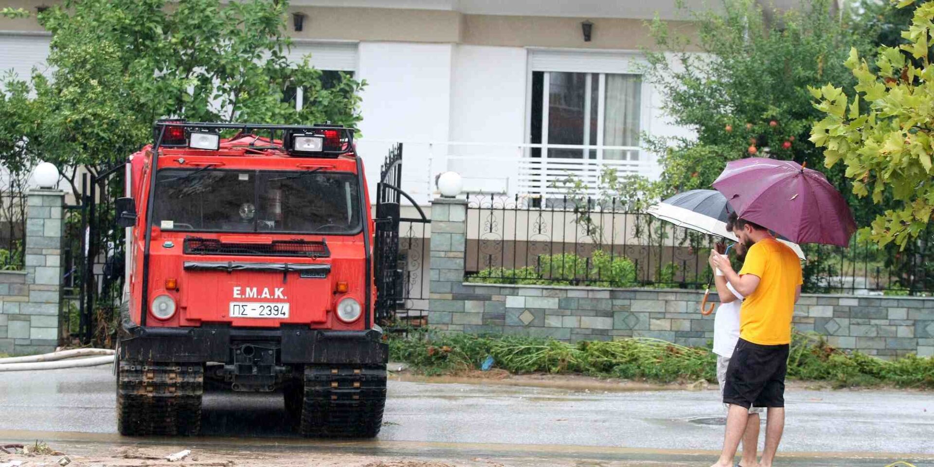 Πυροσβεστική σε πλημμύρες