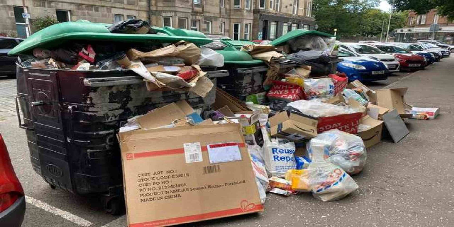 Βουνό τα σκουπίδια στο Εδιμβούργο