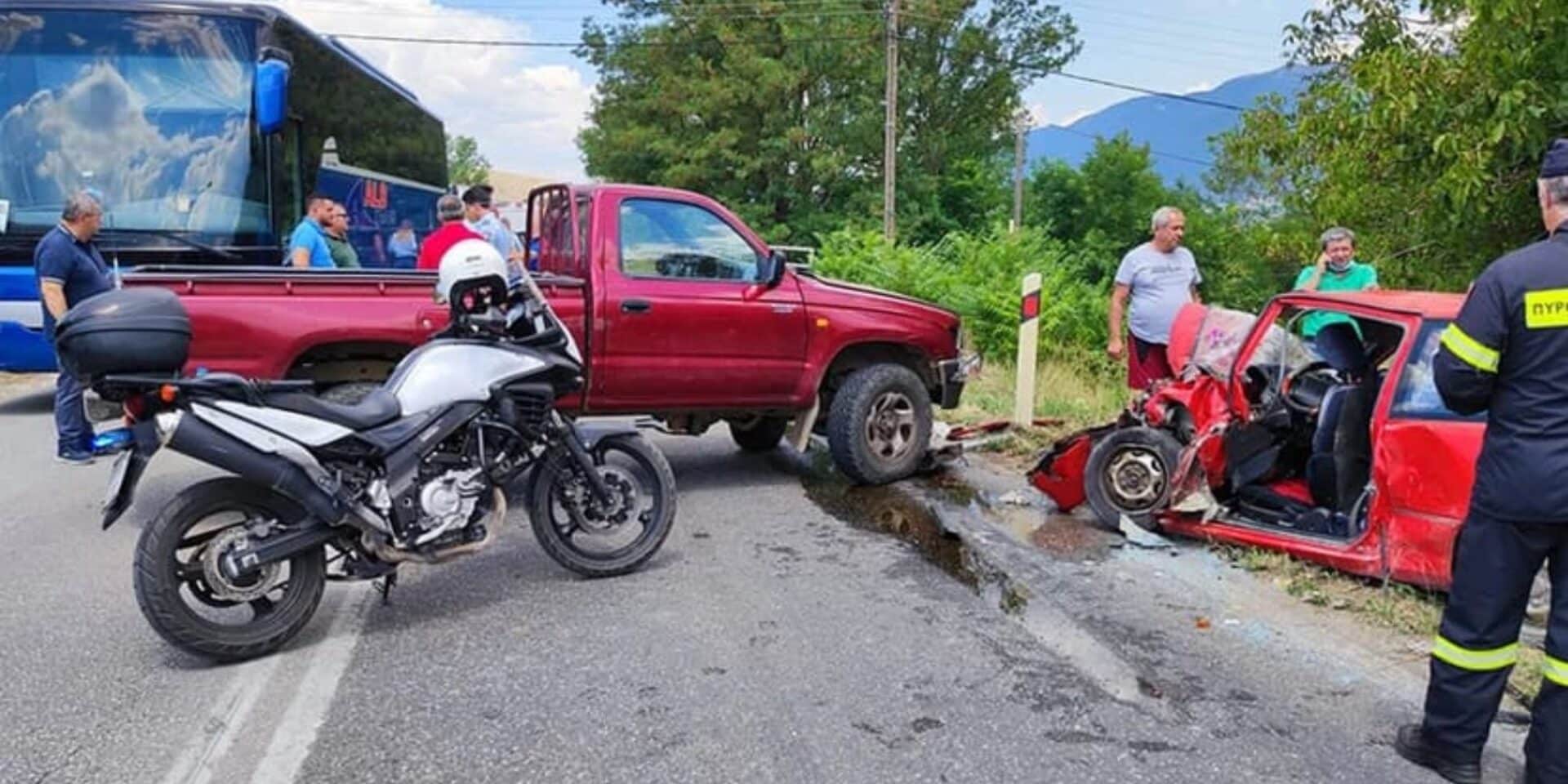 Εικόνα από το τροχαίο