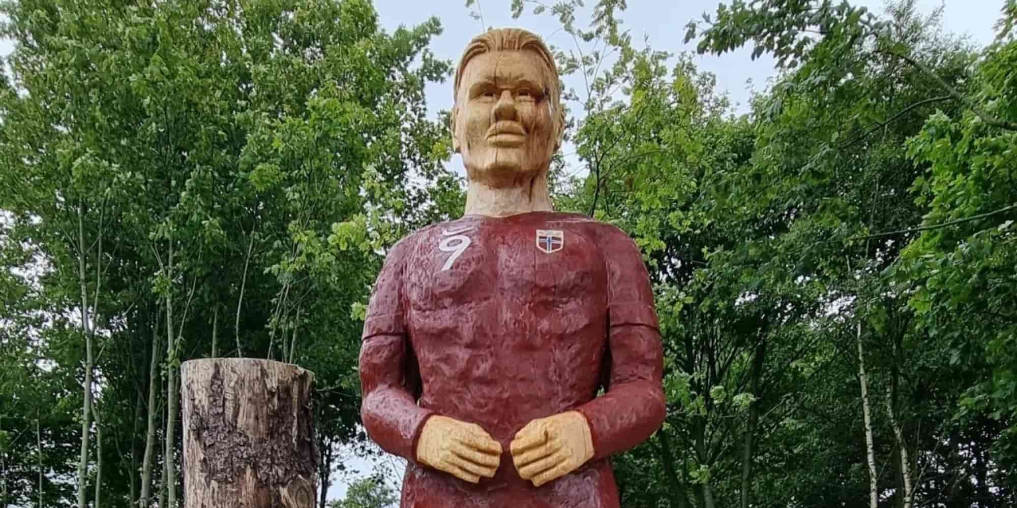 Το άγαλμα του Έρλινγκ Χάαλαντ στη Νορβηγία