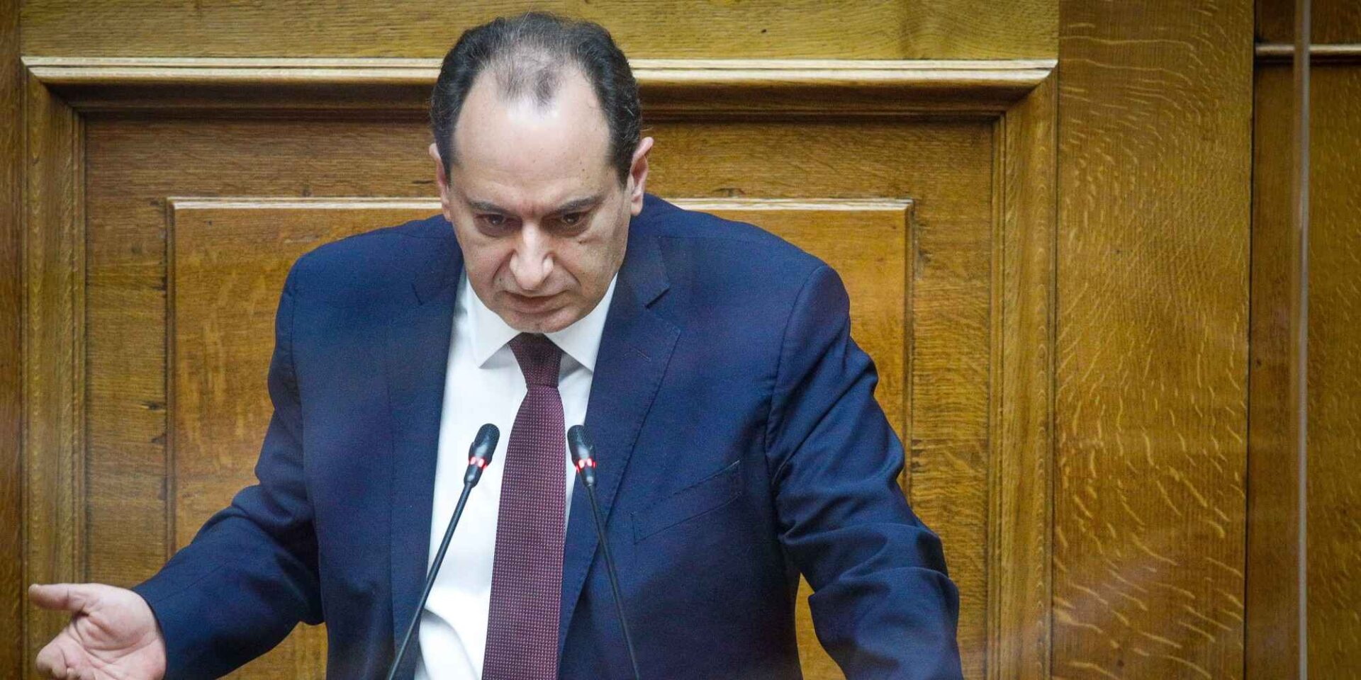 O βουλευτής του ΣΥΡΙΖΑ-ΠΣ Χρήστος Σπίρτζης - Τέμπη