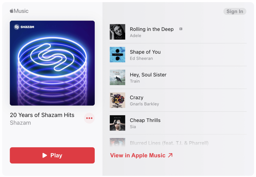 Η Apple γιορτάζει 20 χρόνια της εφαρμογής Shazam