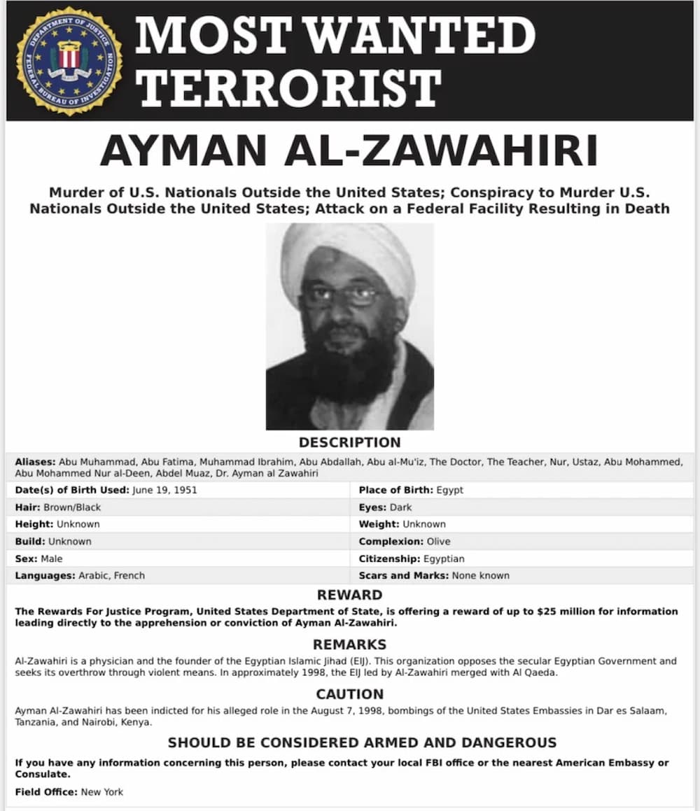 αλ - Νεκρός ο ηγέτης της Αλ Κάιντα, ο διάδοχος του Μπιν Λάντεν - Οι ΗΠΑ τον σκότωσαν με αεροπορικό πλήγμα στο Αφγανιστάν (εικόνες)