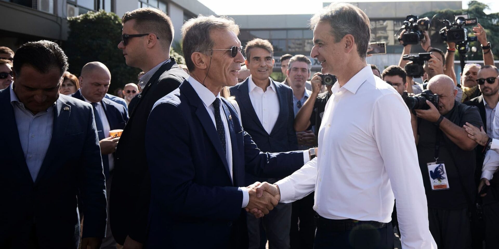 Ο Κυριάκος Μητσοτάκης στη ΔΕΘ